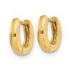 10k Polished Hinged Earrings - 1