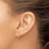 10k Polished Hinged Earrings - 3