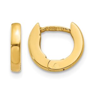 10k Polished Hinged Earrings - 0