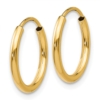 10k 1.5mm Polished Round Endless Hoop Earrings - 1 10k 1.5mm Polished Round Endless Hoop Earrings - 1