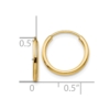 10k 1.5mm Polished Round Endless Hoop Earrings - 3 10k 1.5mm Polished Round Endless Hoop Earrings - 3