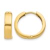 10k Yellow Gold Square Hinged Hoop Earrings - 0 10k Yellow Gold Square Hinged Hoop Earrings - 0