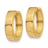 10k Yellow Gold Square Hinged Hoop Earrings - 1 10k Yellow Gold Square Hinged Hoop Earrings - 1