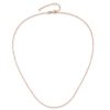 14k Rose Gold 1.2mm Flat Cable 1in+1in Adjustable Chain - 3