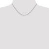 14K White Gold 1mm Round Snake Chain - 3