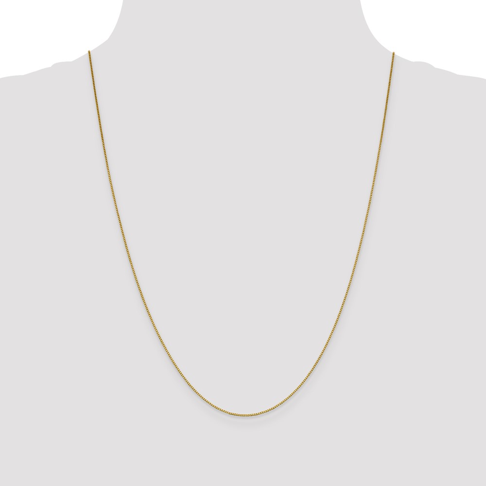 18K 24 inch .7mm Box with Lobster Clasp Chain - 3 18K 24 inch .7mm Box with Lobster Clasp Chain - 3