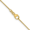 18K 18 inch .7mm Box with Lobster Clasp Chain - 2
