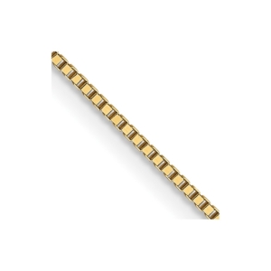 18K 18 inch .7mm Box with Lobster Clasp Chain - 0