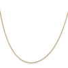 18K 16 inch .9mm Box with Lobster Clasp Chain - 1