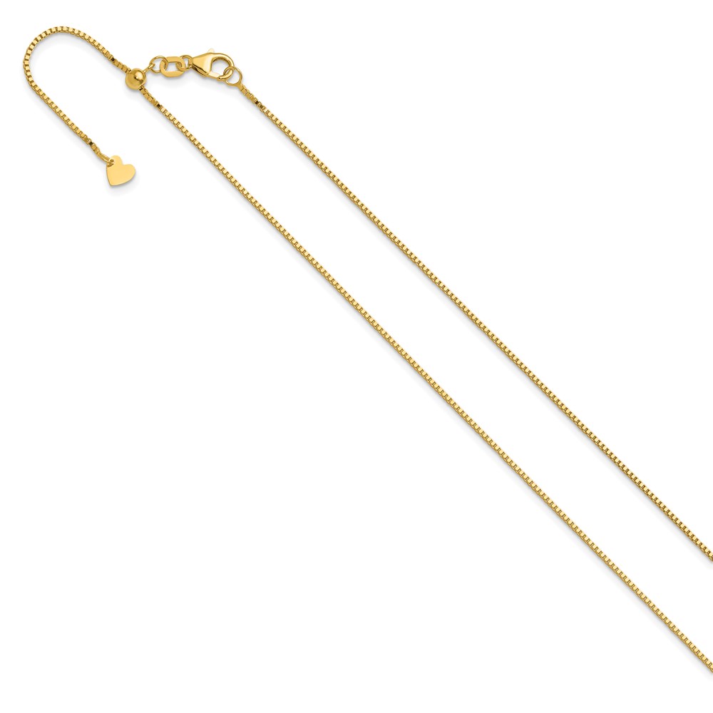 10K Adjustable .9mm Box Chain - 1