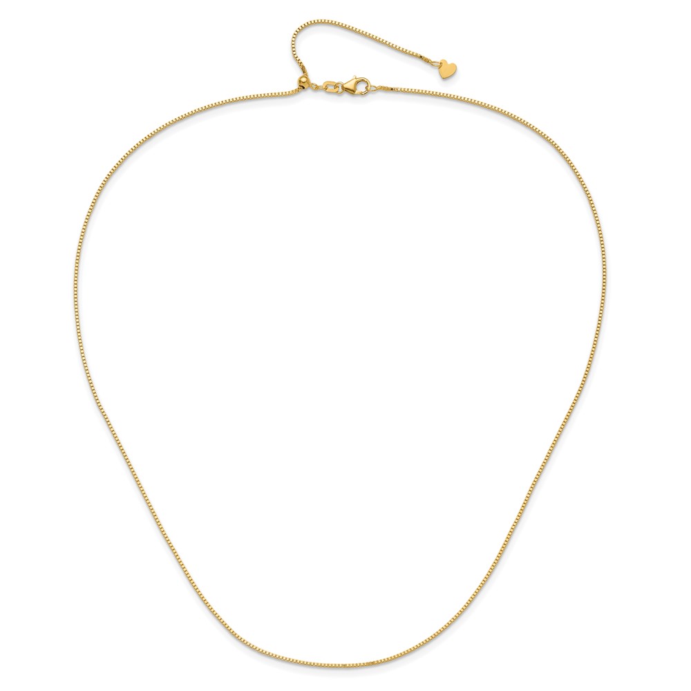 10K Adjustable .9mm Box Chain - 3
