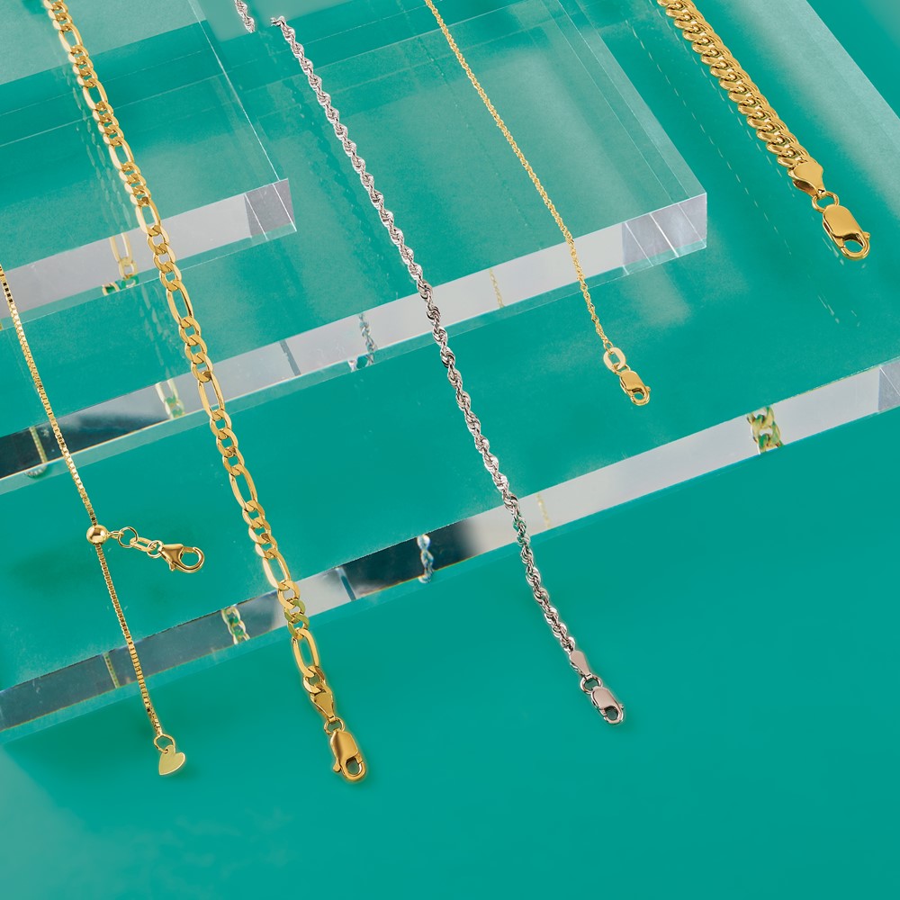 10K Adjustable .9mm Box Chain - 6