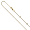 10k .7mm Box 1in+1in Adjustable Chain - 0