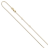 10k .7mm Box 1in+1in Adjustable Chain - 1