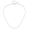 10K White Gold Adjustable 1mm Box Chain - 3