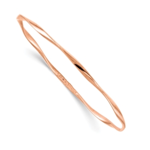 10K Rose Gold Slip-On Bangle - 0