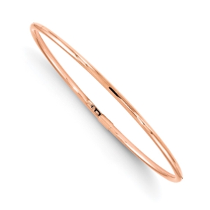 10K Rose Gold Slip-On Bangle - 0