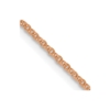 14K Rose Gold 1.1mm Flat Cable Chain - 0
