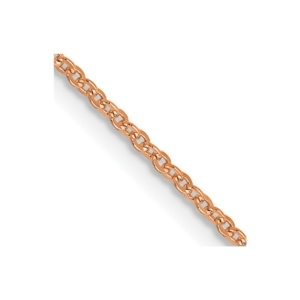 14K Rose Gold 1.1mm Flat Cable Chain - 0