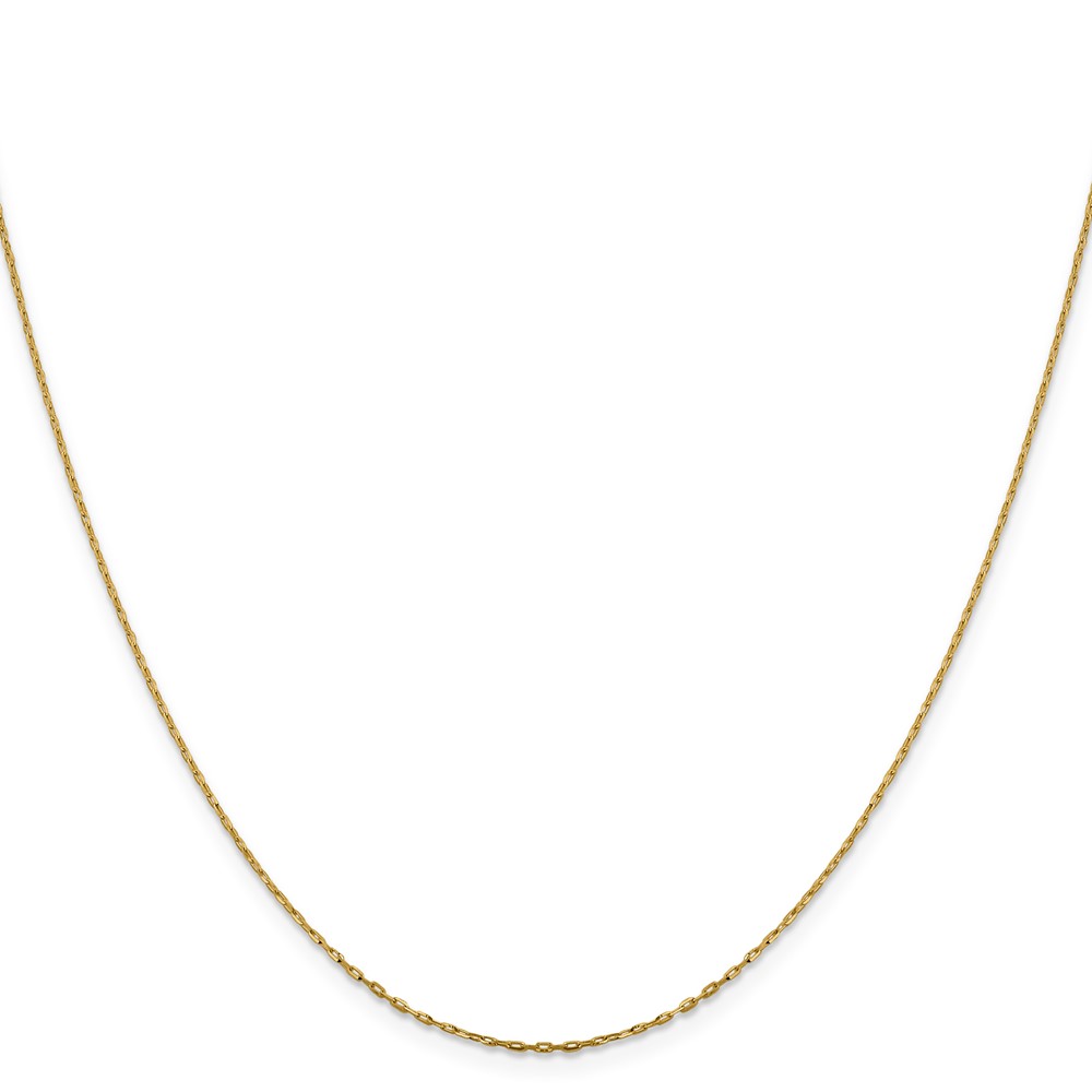 14K 1mm D/C Open Long Link Cable Chain - 1
