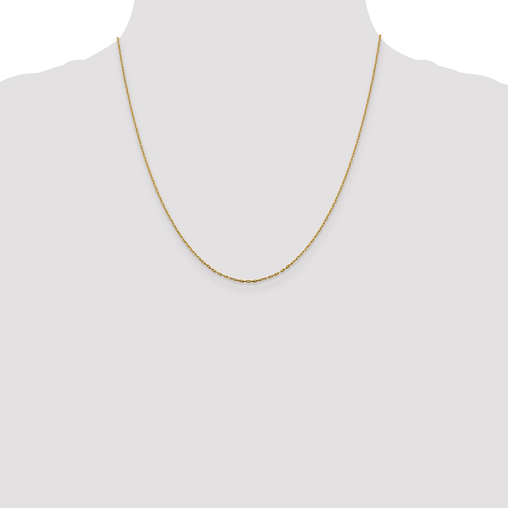 14K 1mm D/C Open Long Link Cable Chain - 3