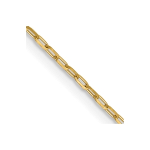 14K 1mm D/C Open Long Link Cable Chain - 0