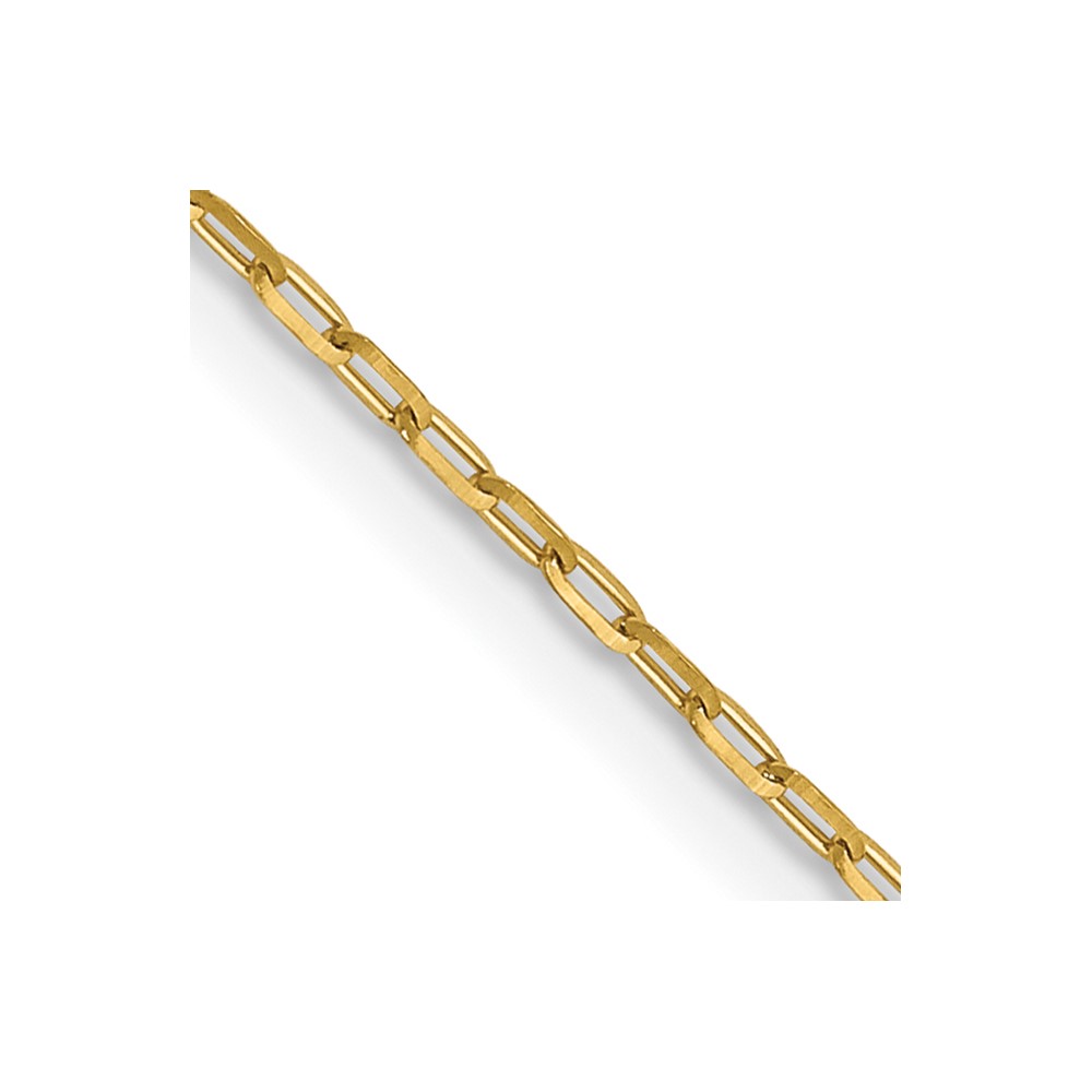 14K 1mm D/C Open Long Link Cable Chain - 0