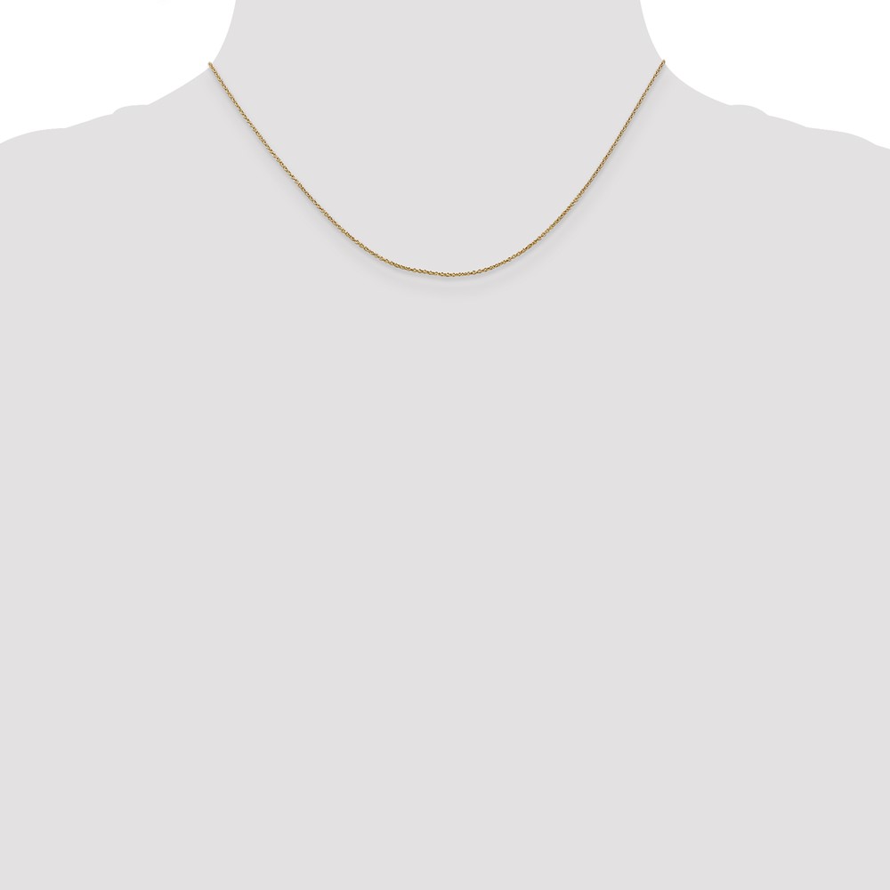 14K .9mm Round Cable Chain - 3