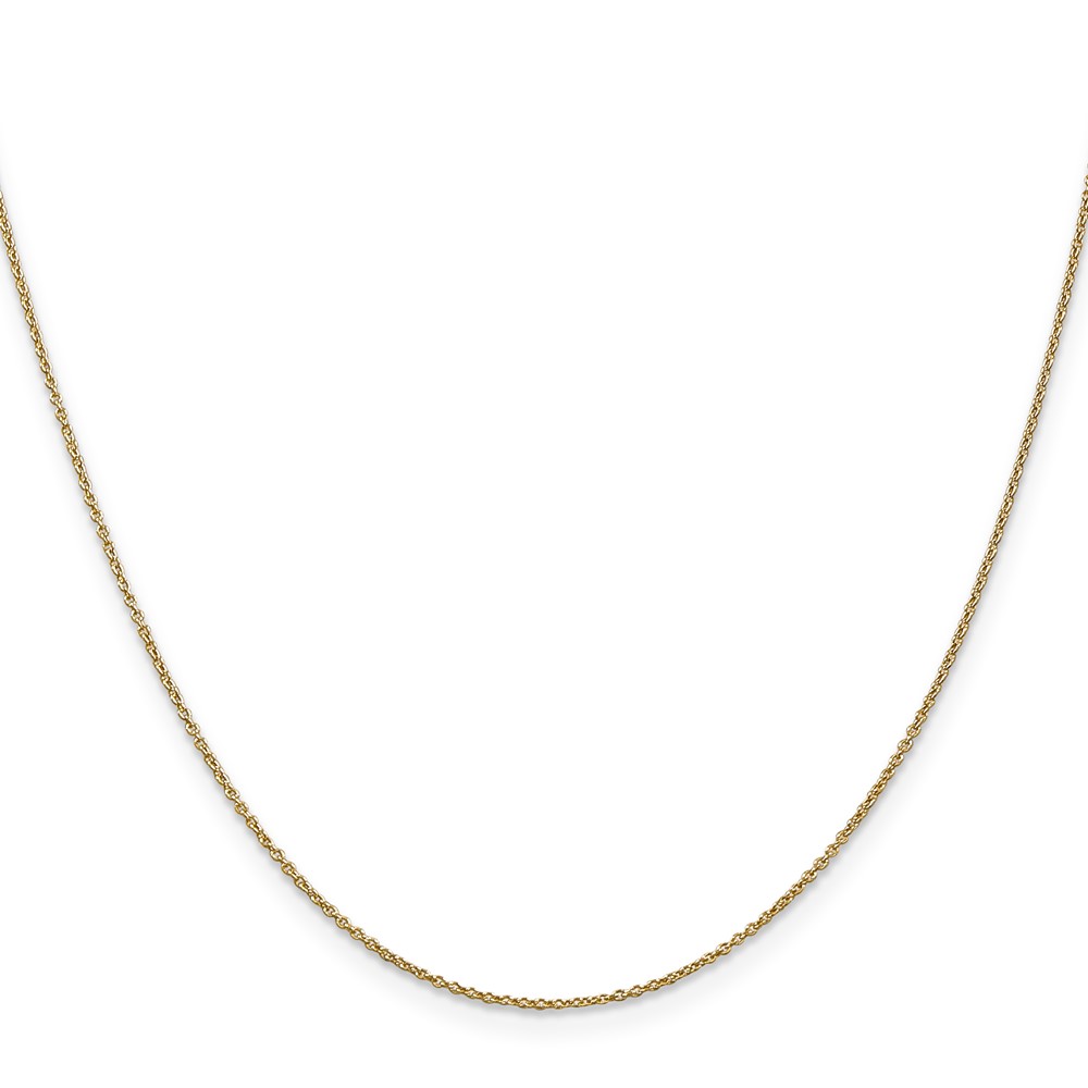 14K .9mm Round Cable Chain - 1