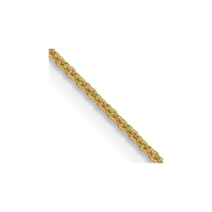 14K .9mm Round Cable Chain - 0