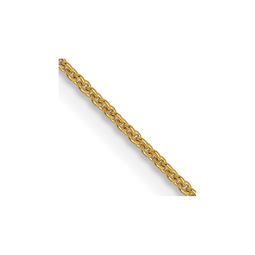 14K .9mm Round Cable Chain - 0
