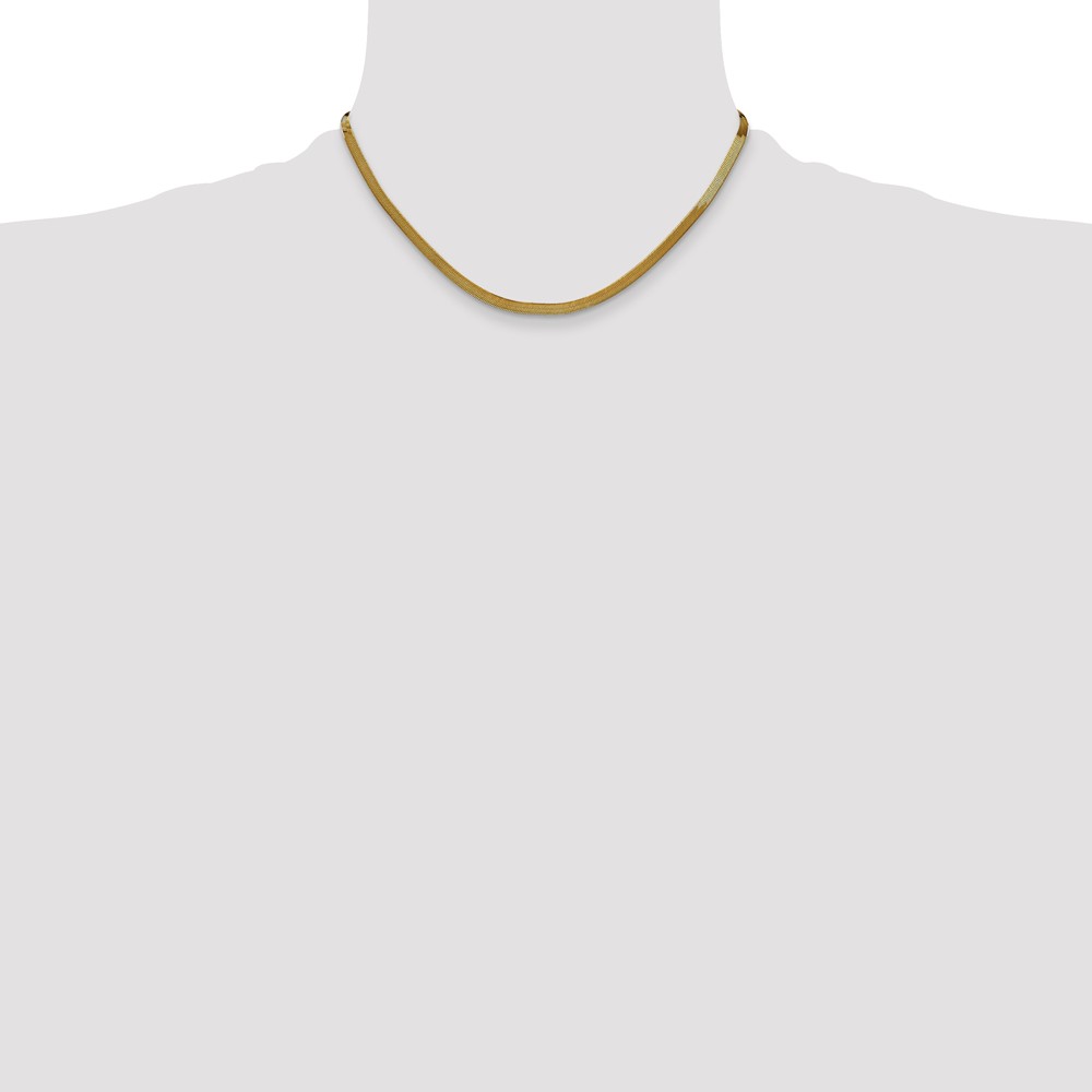 14k 3mm Silky Herringbone Chain - 3 14k 3mm Silky Herringbone Chain - 3