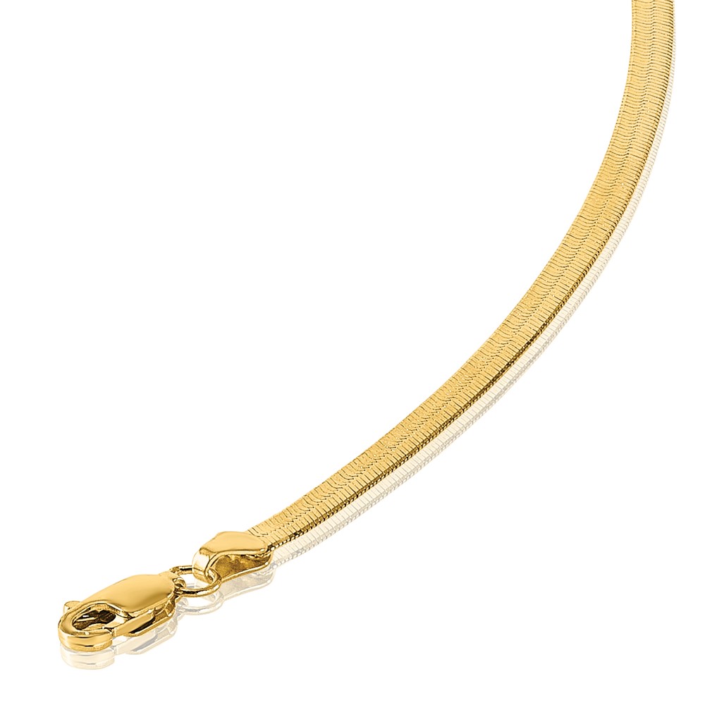 14k 3mm Silky Herringbone Chain - 4 14k 3mm Silky Herringbone Chain - 4