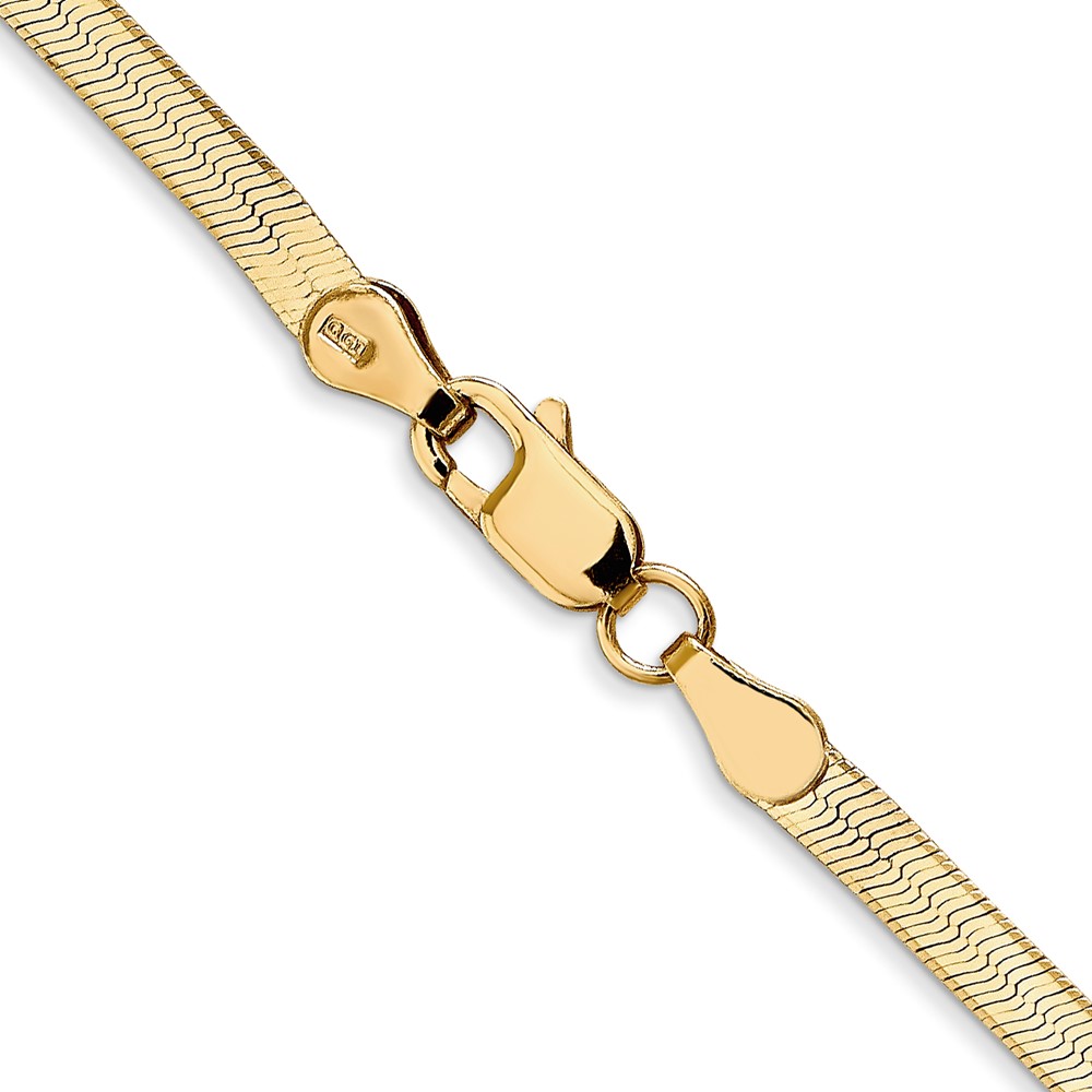 14k 3mm Silky Herringbone Chain - 2 14k 3mm Silky Herringbone Chain - 2