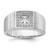 IBGoodman 14k White Gold 1 carat Lab Grown Diamond VS/SI+ G+ Complete Men's Ring - 0 IBGoodman 14k White Gold 1 carat Lab Grown Diamond VS/SI+ G+ Complete Men's Ring - 0