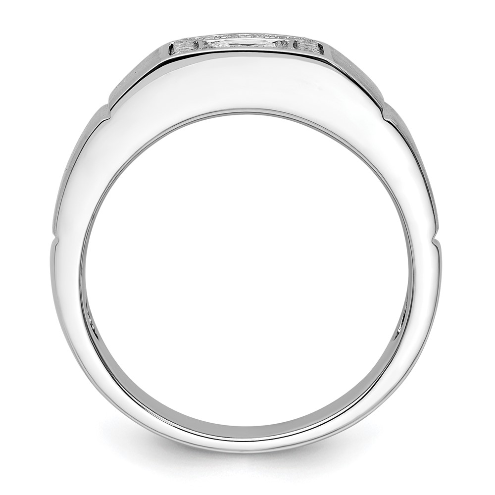 IBGoodman 14k White Gold 1 carat Lab Grown Diamond VS/SI+ G+ Complete Men's Ring - 1 IBGoodman 14k White Gold 1 carat Lab Grown Diamond VS/SI+ G+ Complete Men's Ring - 1