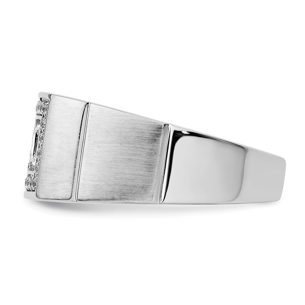 IBGoodman 14k White Gold 1 carat Lab Grown Diamond VS/SI+ G+ Complete Men's Ring - 2 IBGoodman 14k White Gold 1 carat Lab Grown Diamond VS/SI+ G+ Complete Men's Ring - 2
