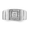 IBGoodman 14k White Gold 1 carat Lab Grown Diamond VS/SI+ G+ Complete Men's Ring - 3 IBGoodman 14k White Gold 1 carat Lab Grown Diamond VS/SI+ G+ Complete Men's Ring - 3