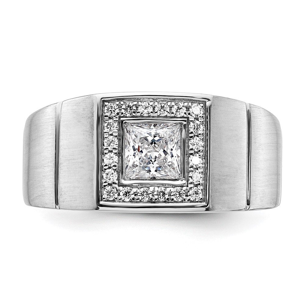 IBGoodman 14k White Gold 1 carat Lab Grown Diamond VS/SI+ G+ Complete Men's Ring - 3 IBGoodman 14k White Gold 1 carat Lab Grown Diamond VS/SI+ G+ Complete Men's Ring - 3