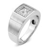 IBGoodman 14k White Gold 1 carat Lab Grown Diamond VS/SI+ G+ Complete Men's Ring - 5 IBGoodman 14k White Gold 1 carat Lab Grown Diamond VS/SI+ G+ Complete Men's Ring - 5