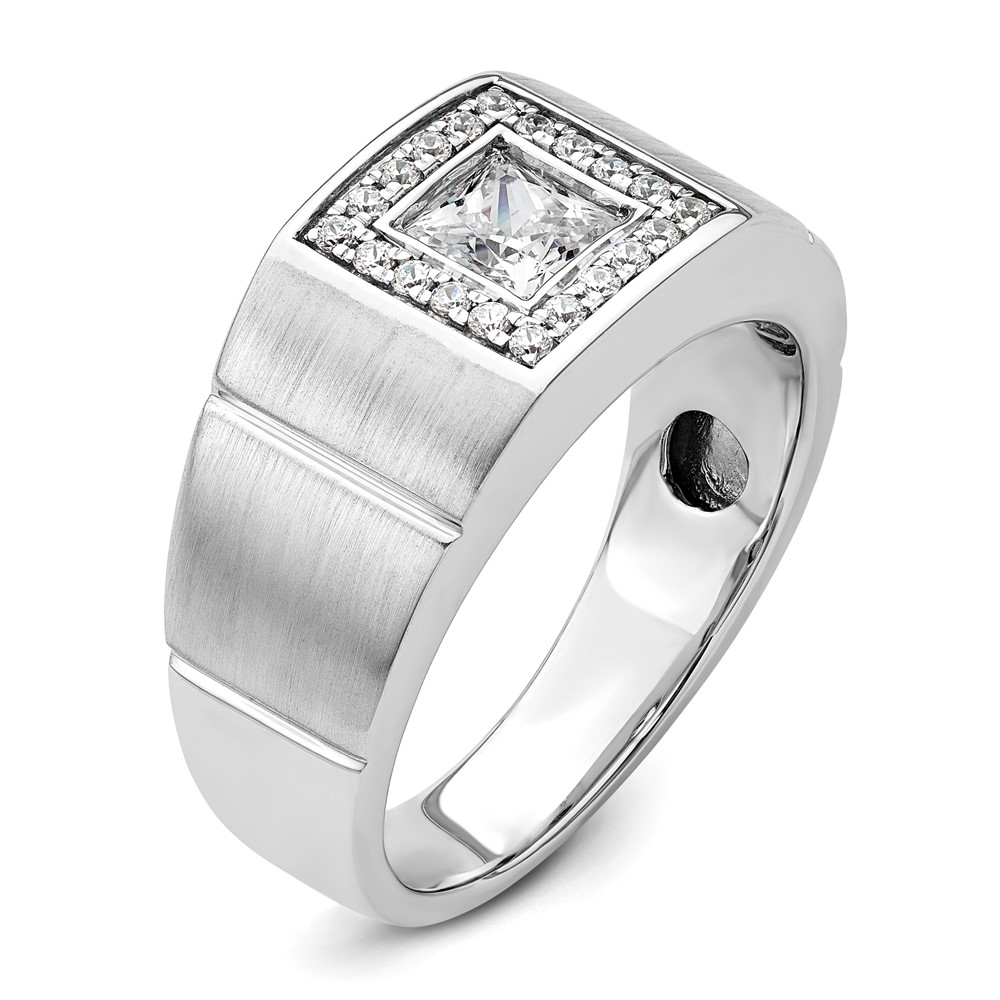 IBGoodman 14k White Gold 1 carat Lab Grown Diamond VS/SI+ G+ Complete Men's Ring - 5 IBGoodman 14k White Gold 1 carat Lab Grown Diamond VS/SI+ G+ Complete Men's Ring - 5