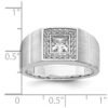 IBGoodman 14k White Gold 1 carat Lab Grown Diamond VS/SI+ G+ Complete Men's Ring - 6 IBGoodman 14k White Gold 1 carat Lab Grown Diamond VS/SI+ G+ Complete Men's Ring - 6