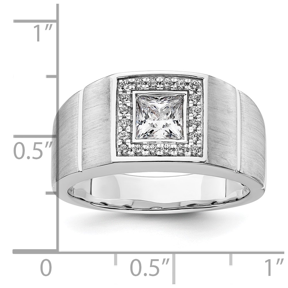 IBGoodman 14k White Gold 1 carat Lab Grown Diamond VS/SI+ G+ Complete Men's Ring - 6 IBGoodman 14k White Gold 1 carat Lab Grown Diamond VS/SI+ G+ Complete Men's Ring - 6