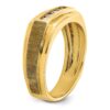IBGoodman 14k 1/4 carat Lab Grown Diamond VS/SI+ G+ Complete Polished and Satin Five Stone Men's Ring - 5