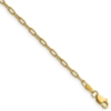 14k 2.2mm Semi-Solid Beveled Paperclip Chain - 0
