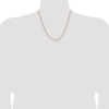 14k 2.2mm Semi-Solid Beveled Paperclip Chain - 3