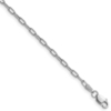 14k White Gold 2.2mm Semi-Solid Beveled Paperclip Chain - 0