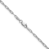 14k White Gold 2.2mm Semi-Solid Beveled Paperclip Chain - 2