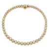 14k 3 carat Lab Grown Diamond VS/SI+ G+ Complete Round Bezel Set 7 inch Tennis Bracelet - 3