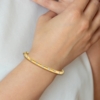 14k 3/4 carat Lab Grown Diamond VS/SI+ G+ Complete Bangle Bracelet - 3